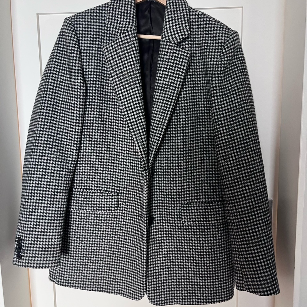 & Other Stories Houndstooth Blazer Sz 6
